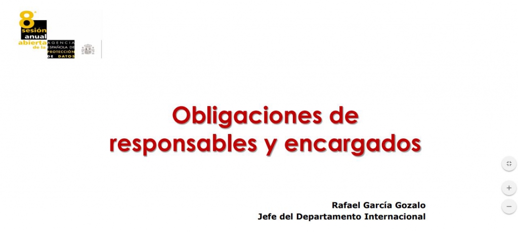 Obligaciones de responsables y encargados