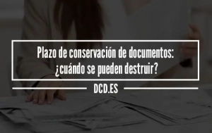Plazo de conservación de documentos