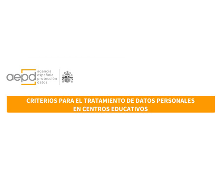 Criterios para el tratamiento de datos en los centros educativos