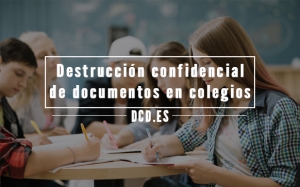 Destrucción confidencial de documentos en colegios