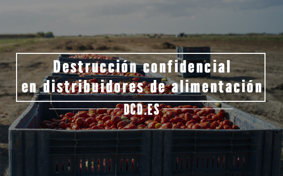 destrucción confidencial en distribuidores de alimentación