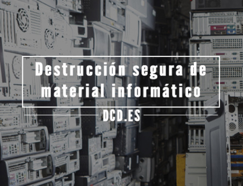 Destrucción de material informático