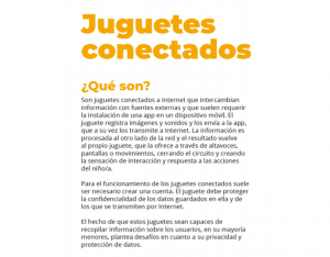 Juguetes conectados y protección de datos