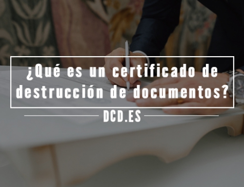 ¿Qué es un certificado de destrucción de documentos?