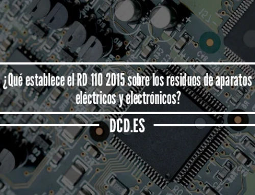 ¿Qué establece el RD 110 2015 sobre los residuos de aparatos eléctricos y electrónicos?