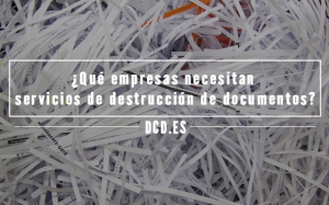 Servicios de destrucción de documentos